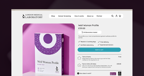 London Medical Laboratory Website Design