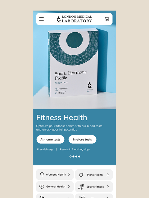 London Medical Laboratory Website Design